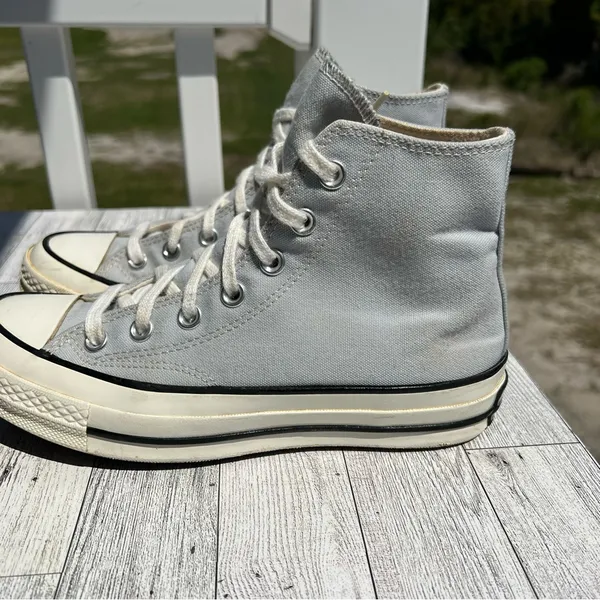Converse Chuck 70 High Ghosted Light Blue Egret A03447C Women's 7 Men's 5 - Image 3