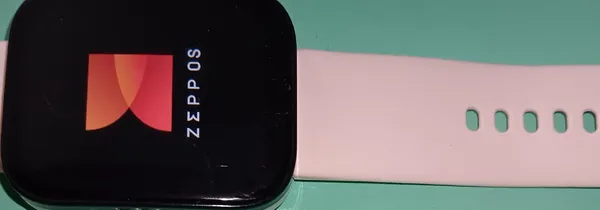 Amazfit Fitness Smartwatch with Blush Pink Silicone Band - Image 3