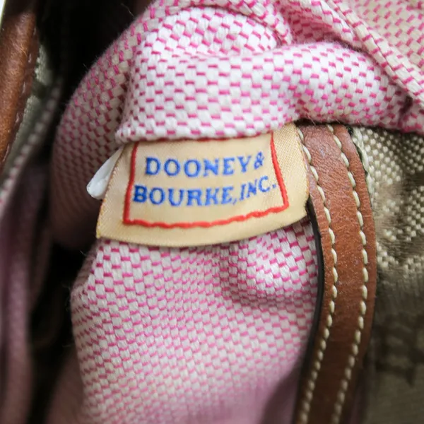 Vintage 90s Dooney & Bourke Signature Small Double Handle Tote - Image 8