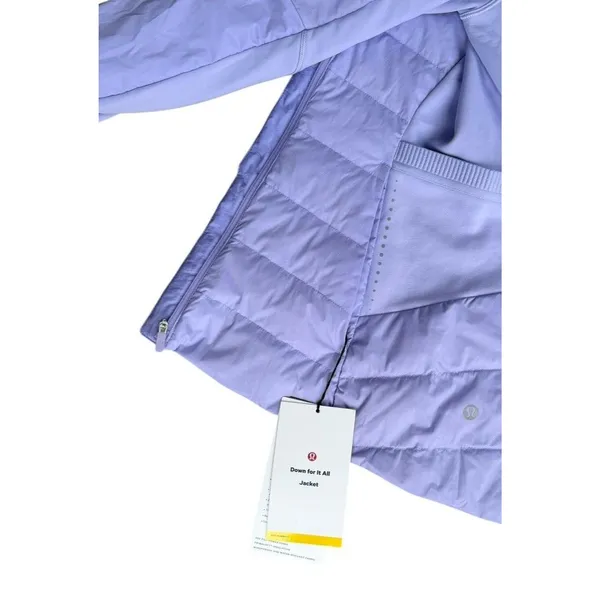 NEW Lululemon Down for It All Jacket 2 Lilac Purple Lavender Dusk Active Hooded - Image 8