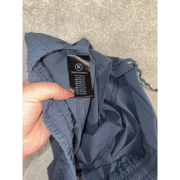 Backcountry On the Go 2.0‎ Pants Joggers Womens small Short Navy Blue Stretch - Image 4