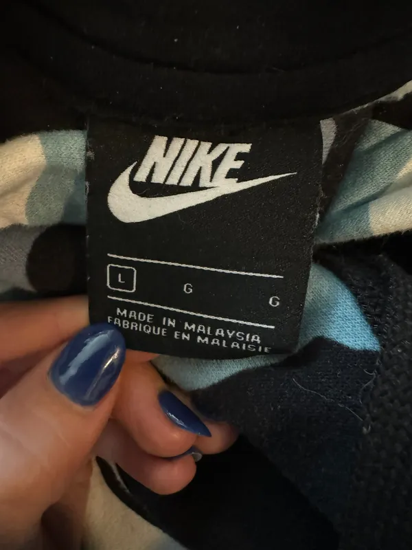 Nike Blue Camo  Hoodie - Image 4