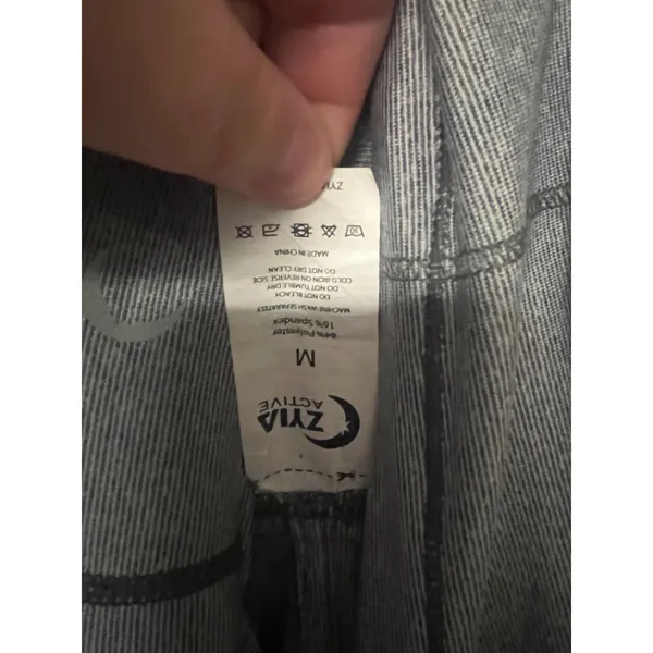 Zyia Active Grey‎ Heathered Long Sleeve Wrap Cardigan Top Womens Medium - Image 5