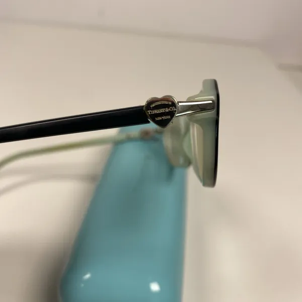 Tiffany & Co Eyeglass Frame TF2034 8055 Black + Tiffany Blue Italy Case & Box‎ - Image 9