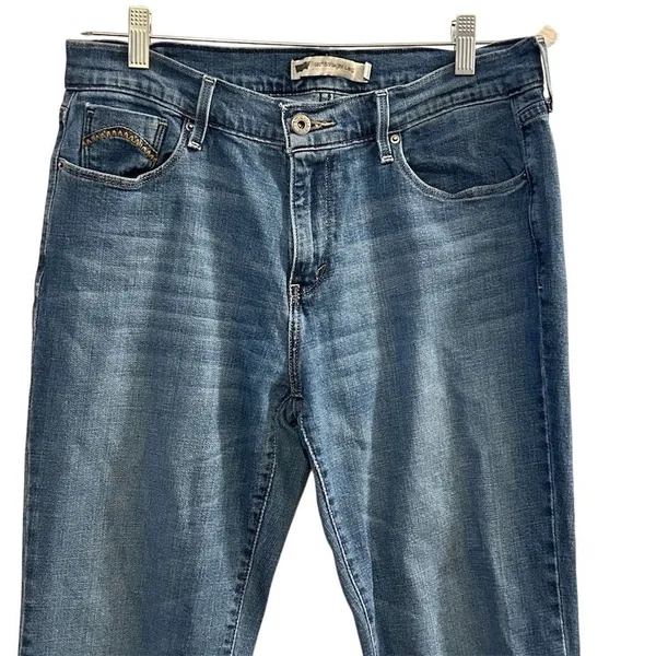 Levi's‎ Women's 505 Straight Leg Jeans Blue Size 10 Mid Rise Stretch - Image 2