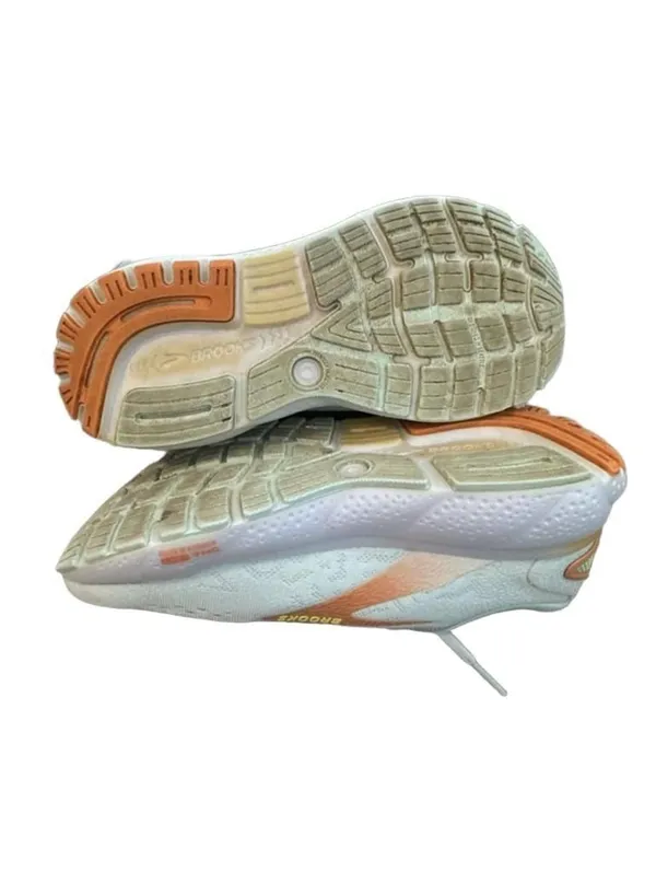 Brooks Ghost 16 Size 8.5 Light Blue Orange Running Shoes - Image 4