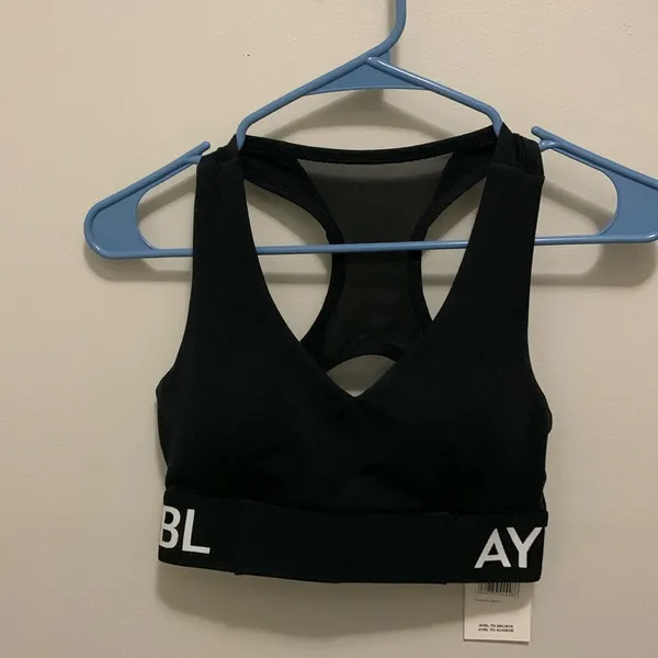 NWT AYBL black training sports bra - Image 3