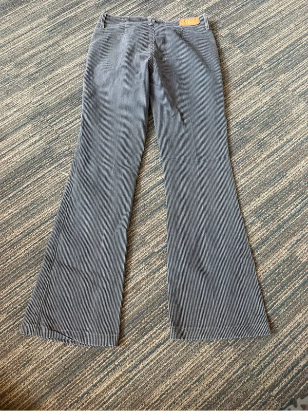 Devine Rights of Denim Y2K Pinstripe Jeans 27x29 Mid Rise Flare - Image 3