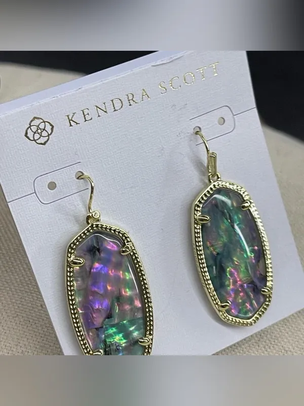 NWT Kendra Scott Elle  Abalone Elle Drop Earrings - Image 4
