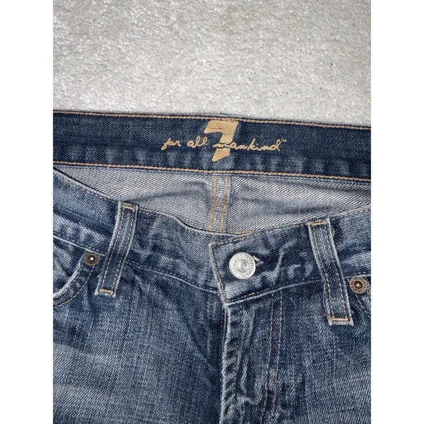 7 for all mankind women's jeans flare 28 low rise‎ - Image 3