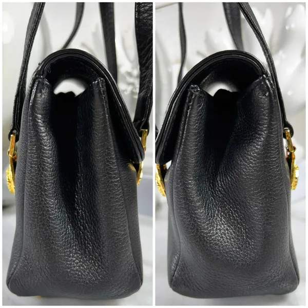 Gianni Mini Leather Medusa Medallion Shoulder Bag - Image 7