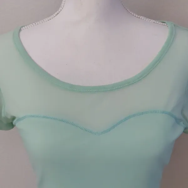LA hearts mint green blouse size small - Image 3