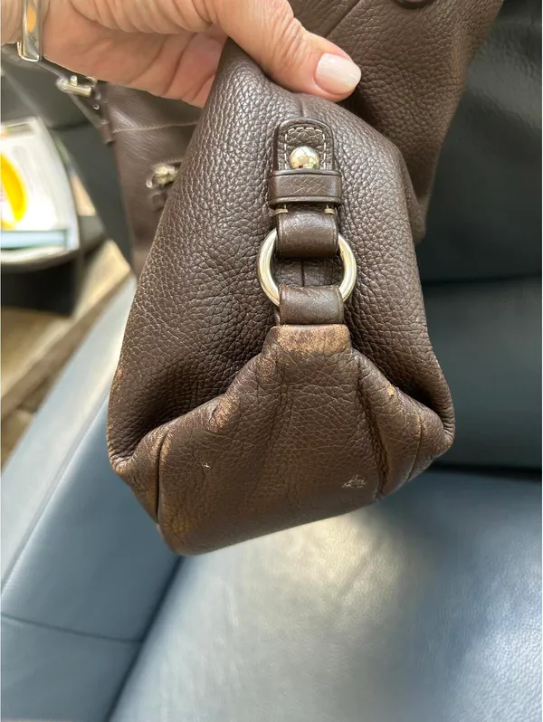 COACH Brown Leather Shoulder Bag - Image 3