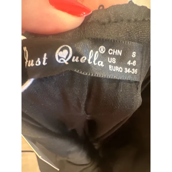 Just Quella Dressy cocktail Black Sequin Maxi Dress Halter Criss Cross Back High Slit New S - Image 6