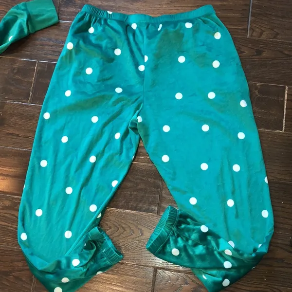 Joyspun green polka dot pajama set size small/medium - Image 7