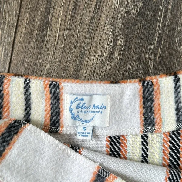 Blue Rain Pleated Plaid Mini Skirt - Image 3