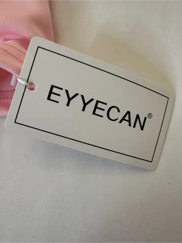 Eyyecan Light Pink sleeveless Mini Bodycon size Medium Dress Wedding Classy - Image 2
