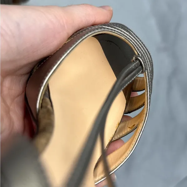 Christian Louboutin Vintage Y2K Activa Leather Cork Strappy Stiletto Heel Sandal - Image 9