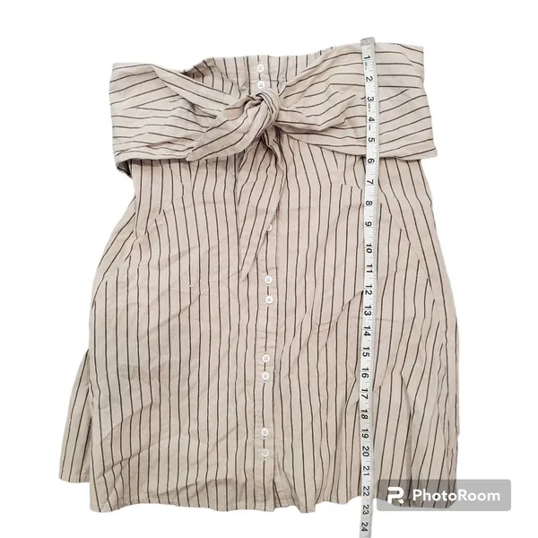 Free people Striped Button Front‎ Strapless Dress - Image 3