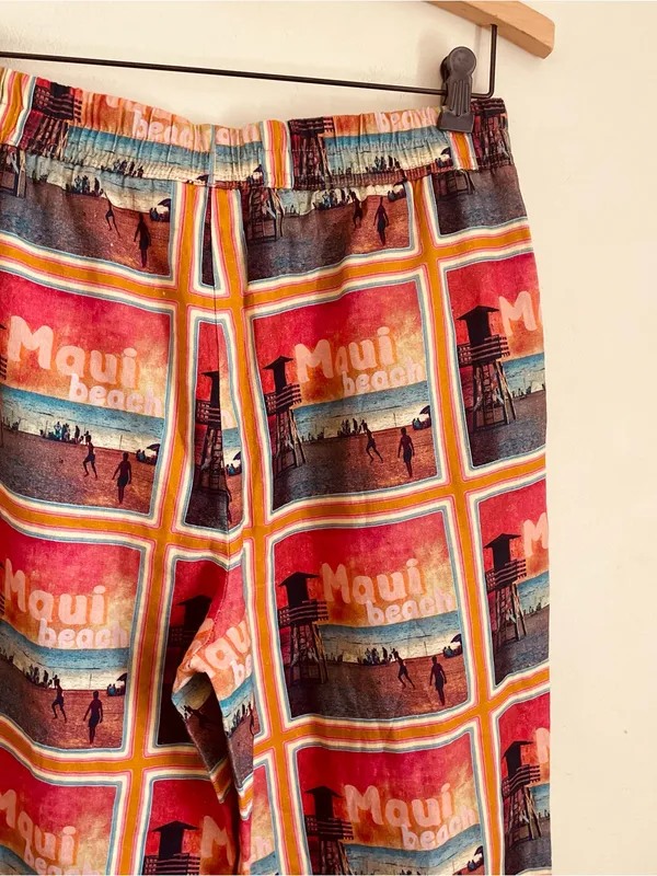 C&C California Maui Beach Linen Blend Wide Leg Lounge Pants NWT M Coastal Resort - Image 5