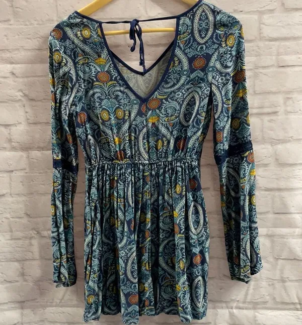 Paisley mini dress - Image 3