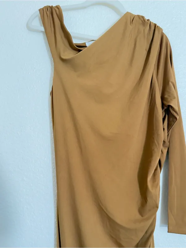 H&M Draped One-Shoulder Dress - Image 8