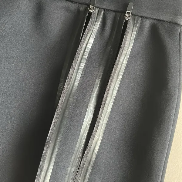 Fabletics Cornado Black Mini Athletic Double Zipper Skirt Women's Size L - Image 5