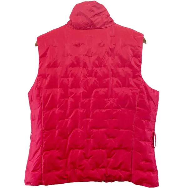 Talbots Womens L Goose Down Vest Quilted Puffer Zip‎ Front Stand Up Collar - Image 2