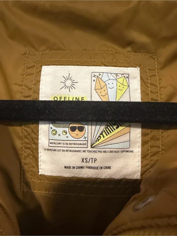 Aerie‎ Offline Puffer Vest in Mustard Yellow - Image 2