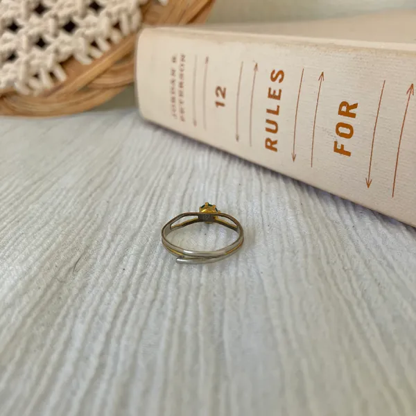 Petite Adjustable Birthstone Fashion Ring “Blessing” Green Emerald Forest Round Jewelry - Image 8