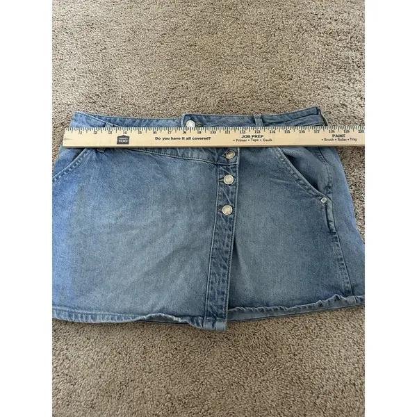 We The Free Wynne Denim Skirt Size 32 Boho Contemporary Edgy Cute Retro Vibes - Image 7