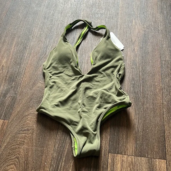 Flamingo Latin Forest Green One Piece Size XS - Image 2