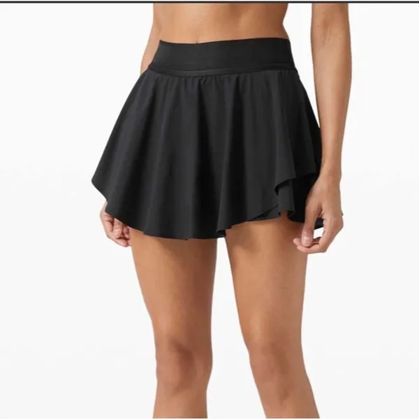 Lululemon SZ 0 Tall Court Rival High-Rise Skort Skirt Stretch Lightweight Layers - Image 3