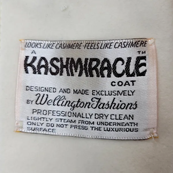 Wellington Fashions Kashmiracle Womens Jacket Coat Size M Cream Fleece Lined - Image 2