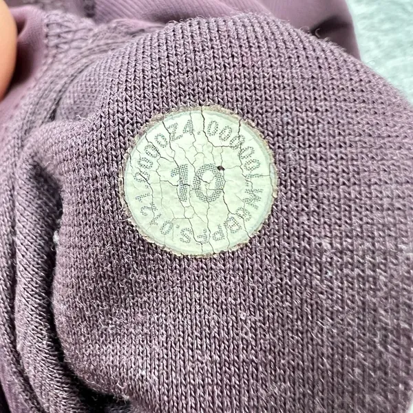 Lululemon Wunder Train High Rise Crop 21'' Women 10 Purple Culf Mesh Scallop Hem - Image 4
