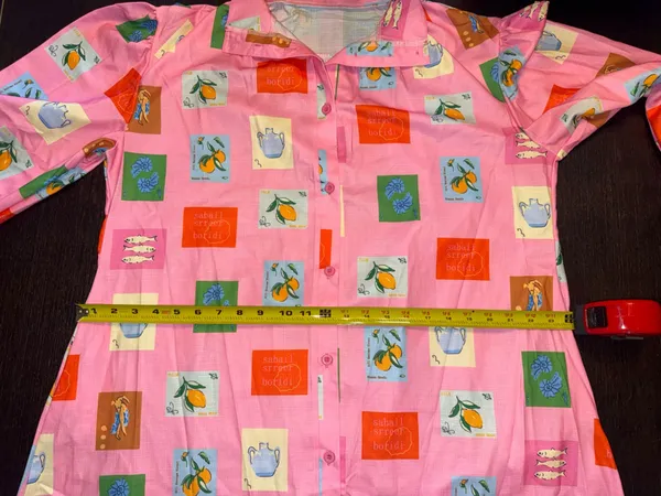 Women's Linen Blend Pink Printed Maxi Dress with Belt Resort Wear Aesthetic - Image 6
