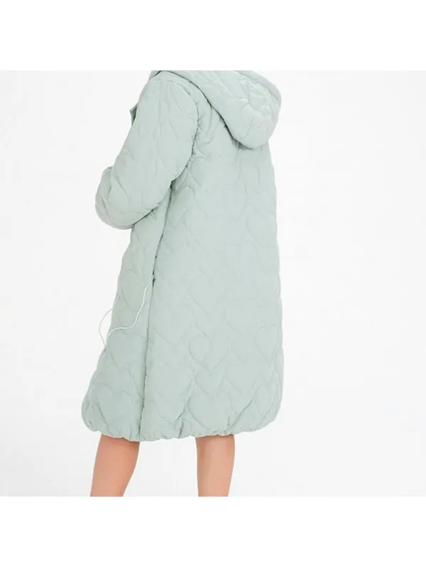 For love & lemons long heart puffer coat - Image 4