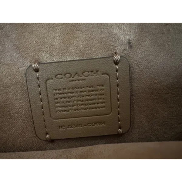 Coach CO984 Morgan Metallic Green Leather Crossbody Bag - Image 10