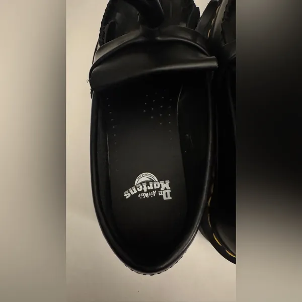 Dr. Martens Black Leather Tassel Loafers NEW WITHOUT BOX - Image 4