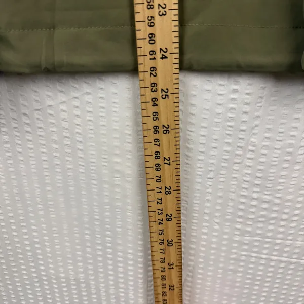 Fashion Olive Green Funnel Neck Button Up Windbreaker Jacket MLZ-2409 Small - Image 9