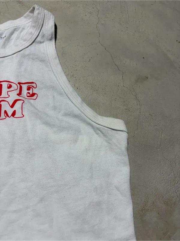 Spiritual gangster Carpe Diem White Crop Tank medium - Image 2