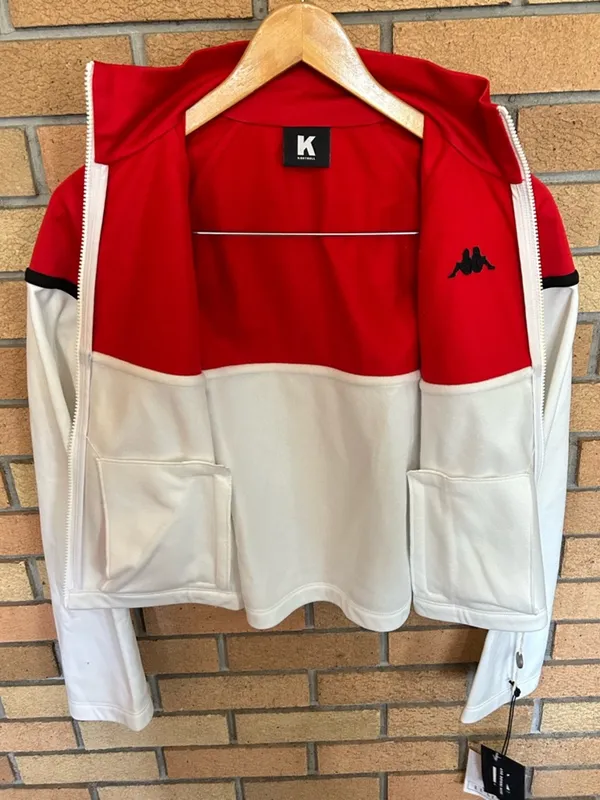 NWT Kappa Kontroll Women’s Cropped Full Zip Felpy Crop Jacket Colorblock Size S - Image 7