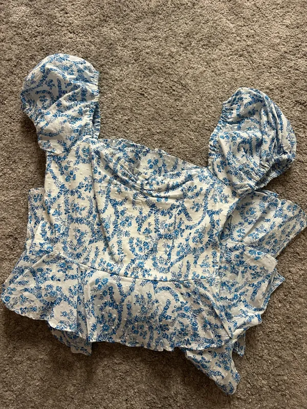 Summer Dress Blue Size XS - Image 5
