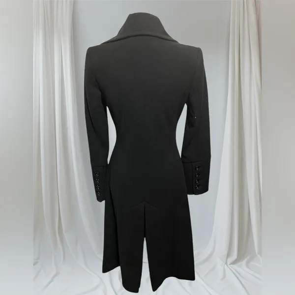 André Badi Wool Black Coat sz XXS - Image 4