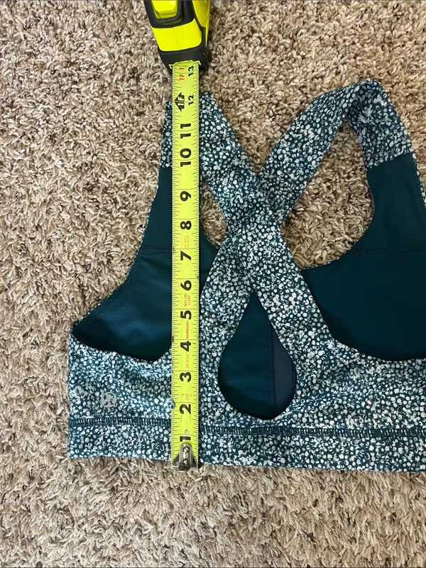 Lululemon All Sport Bra Pebble Print Parfait Pink Alberta Lake Size 8 - Image 10