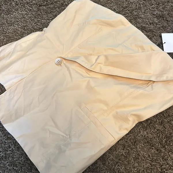 NWT Zara Creme‎ Strapless Asymmetrical Bandeau Top - Image 4