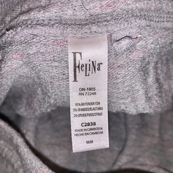 Felina Gray Pajama Set Stretch Cody Long Sleeve Pants - Image 10
