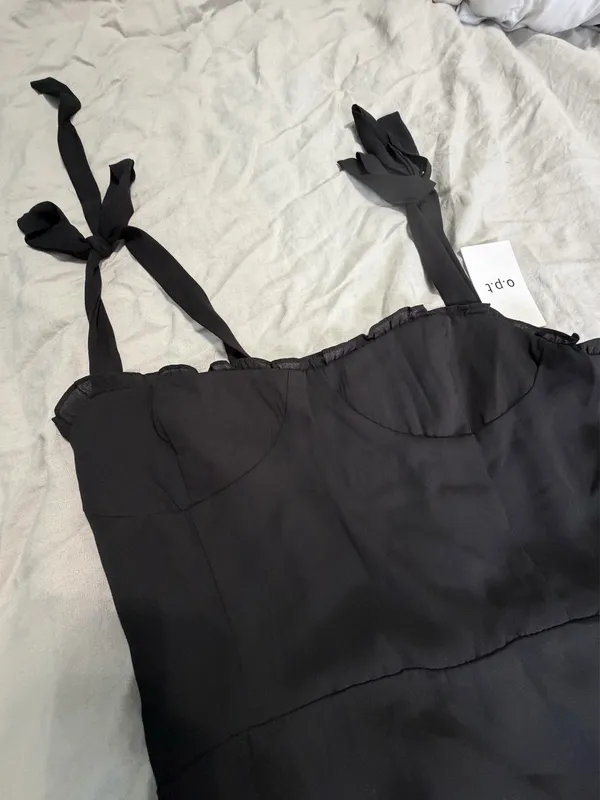 o.p.t black midi dress Size L - Image 3