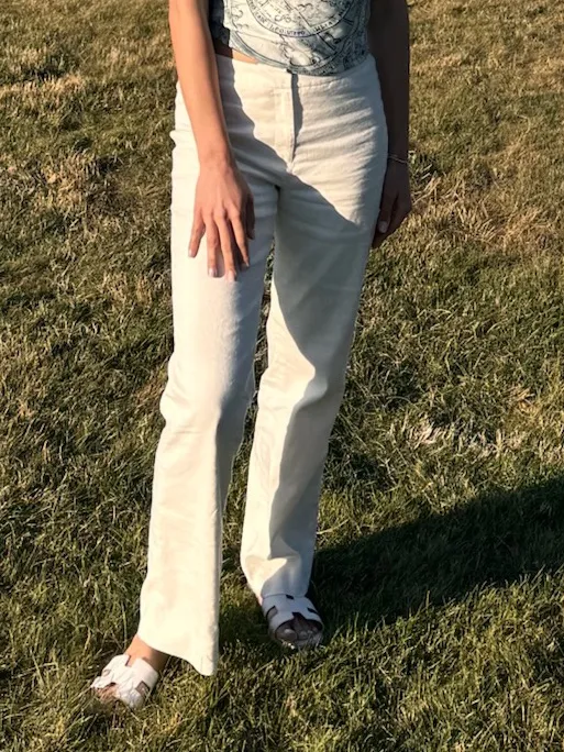Antonio Melani White Linen Pants size 0 - Image 4