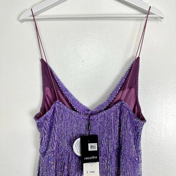 Retrofête Jill Sequin Minidress in Iridescent Size Large NWT - Image 14